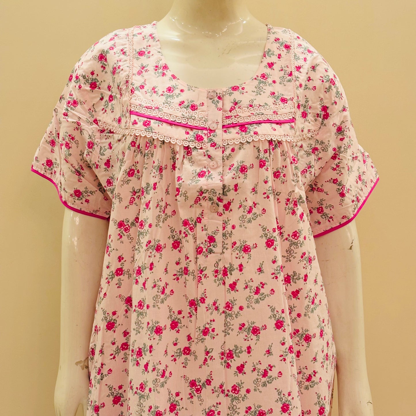 Cotton Yoke Nighty (SKU-148)
