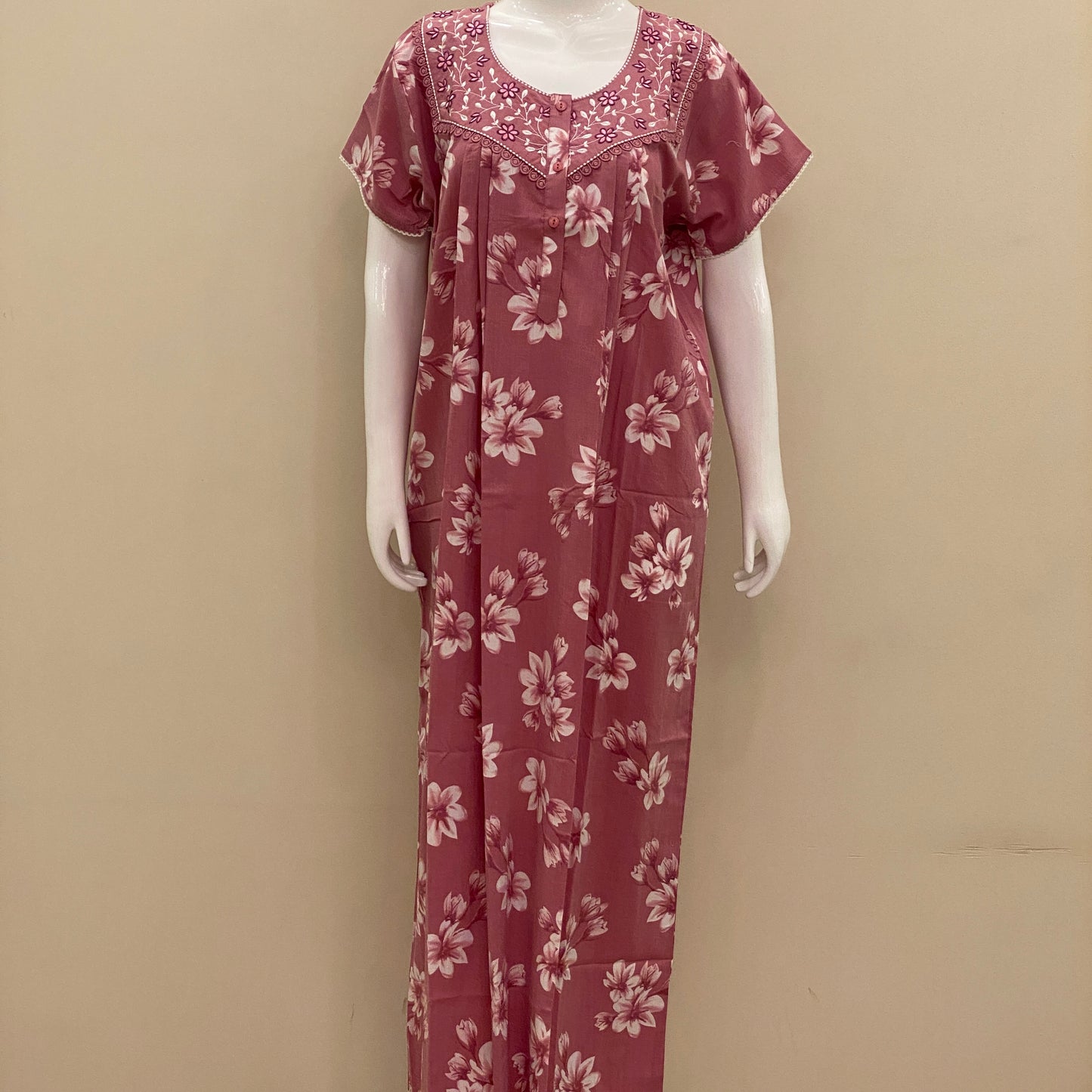 Cotton Yoke Nighty (SKU-CY-62)