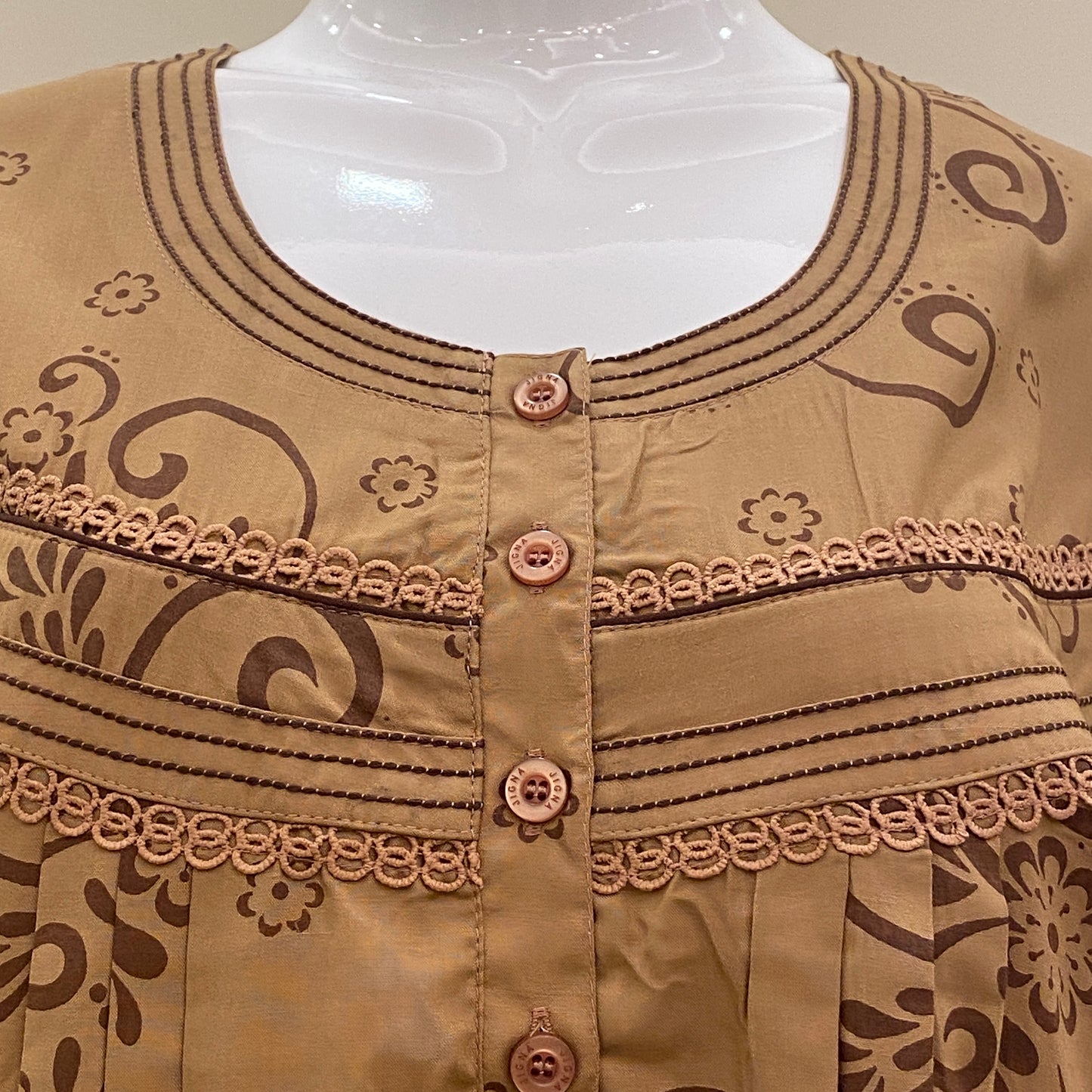Cotton Yoke Nighty (SKU - 670)
