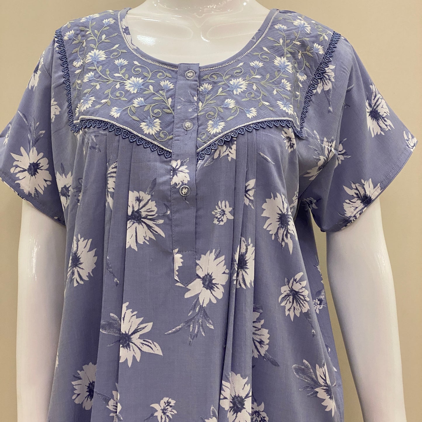 Cotton Yoke Nighty (SKU-CY-61)