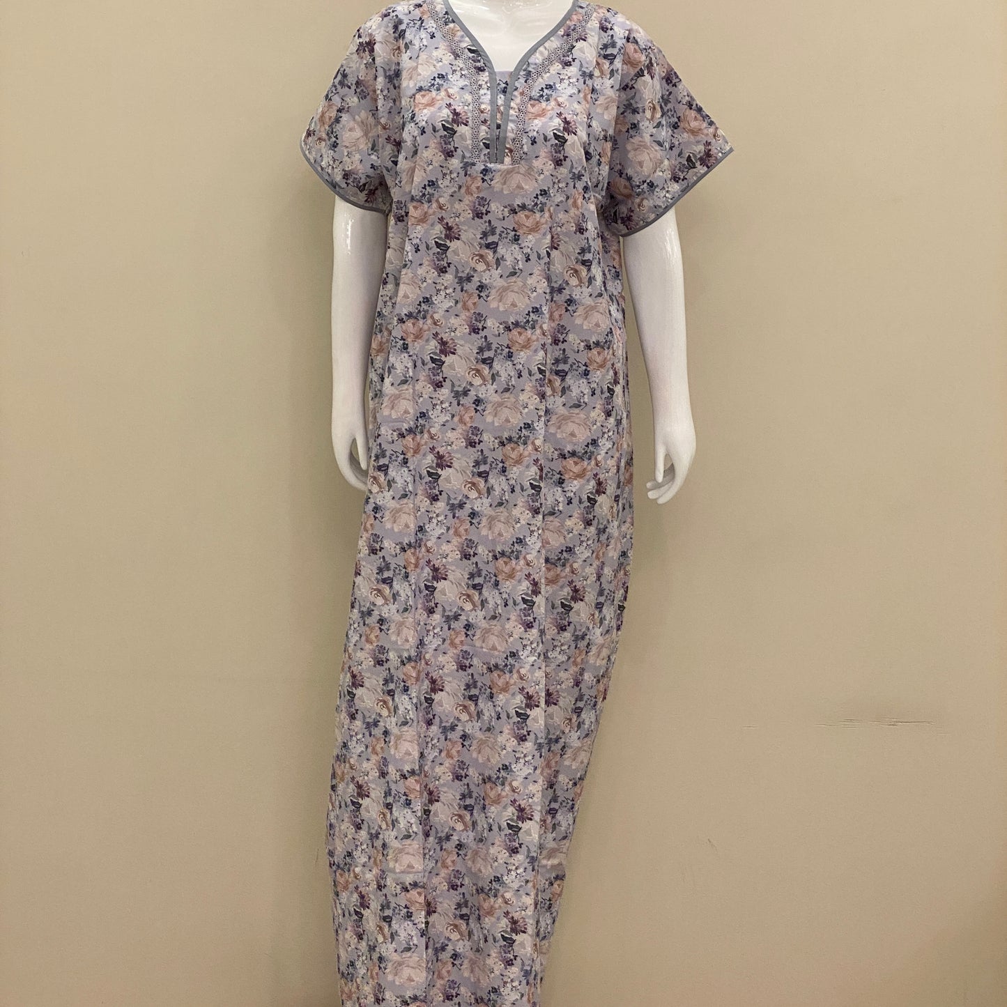 Cotton Lizy Bizy Straight Nighty (SKU-ALB-12)