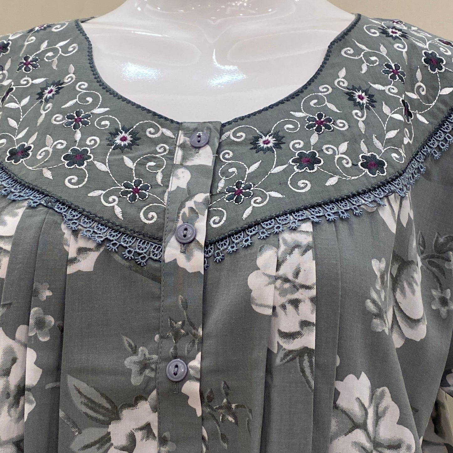 Cotton Yoke Nighty (SKU-CY-59)
