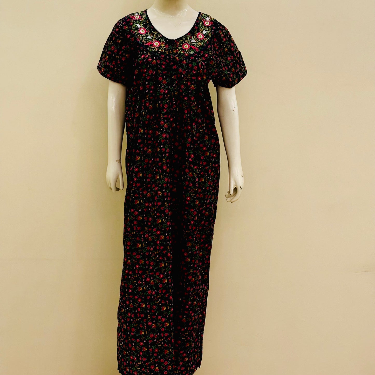 Cotton Lizy Bizy Yoke Nighty (SKU-315)