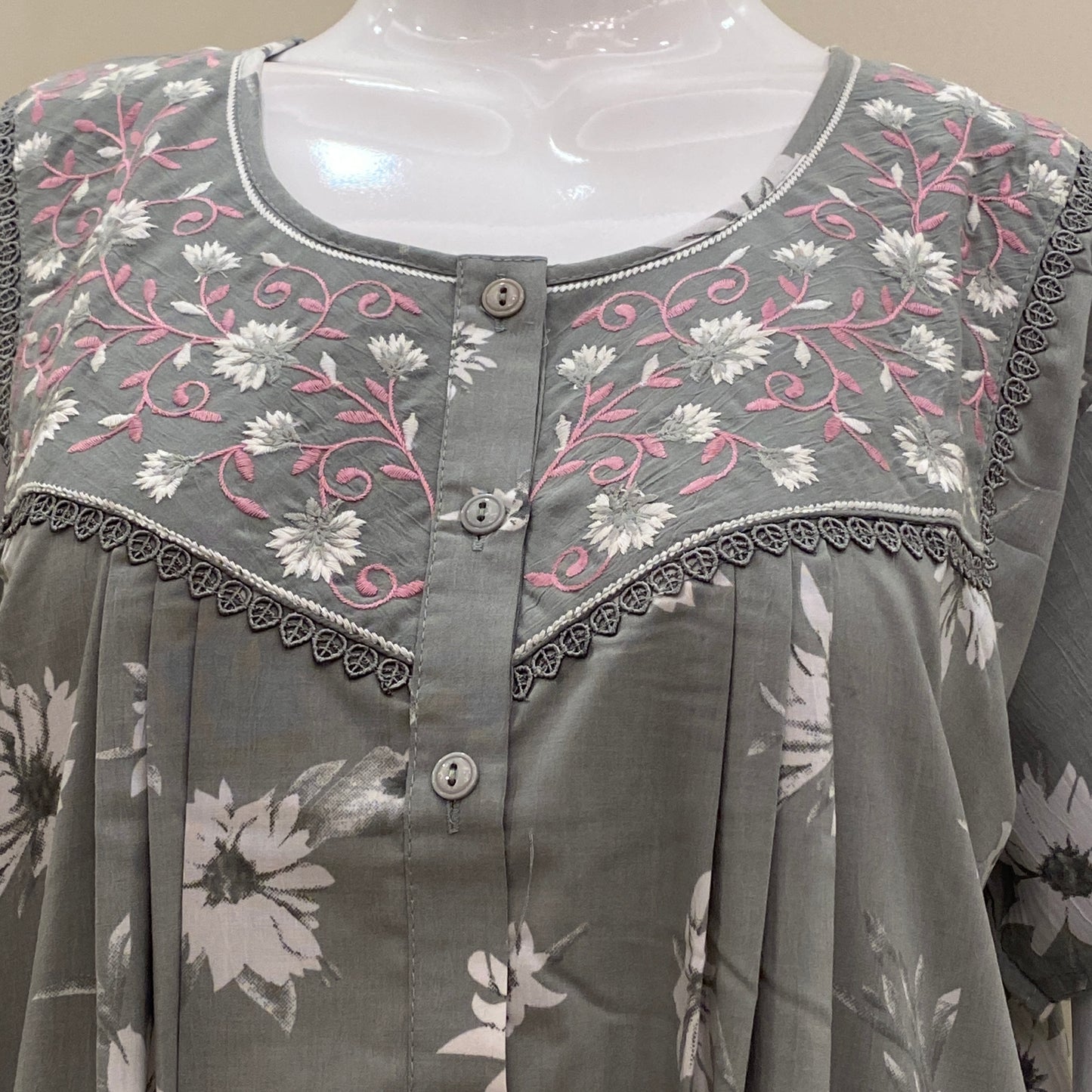 Cotton Yoke Nighty (SKU-CY-57)