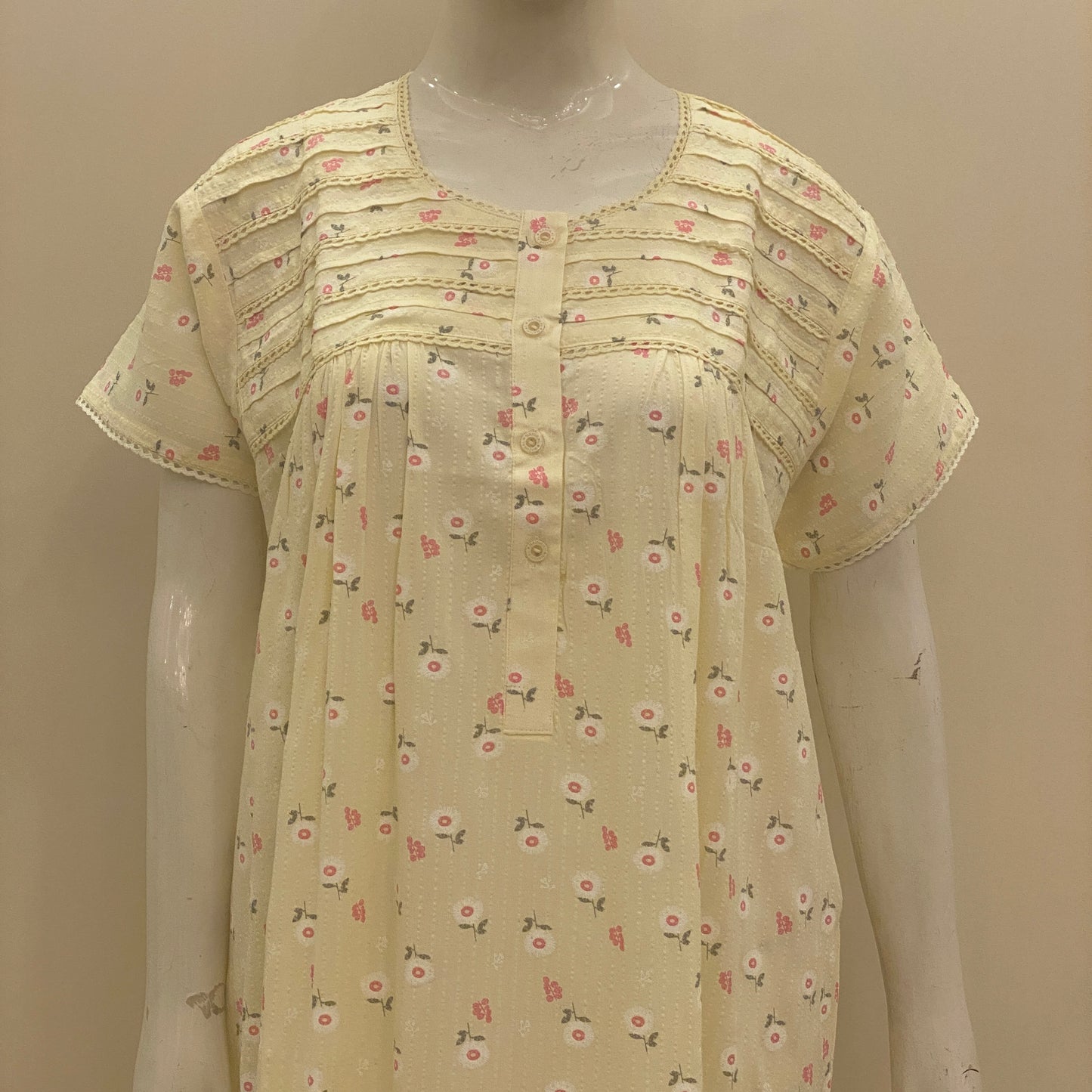 Cotton Yoke Nighty (SKU-411)