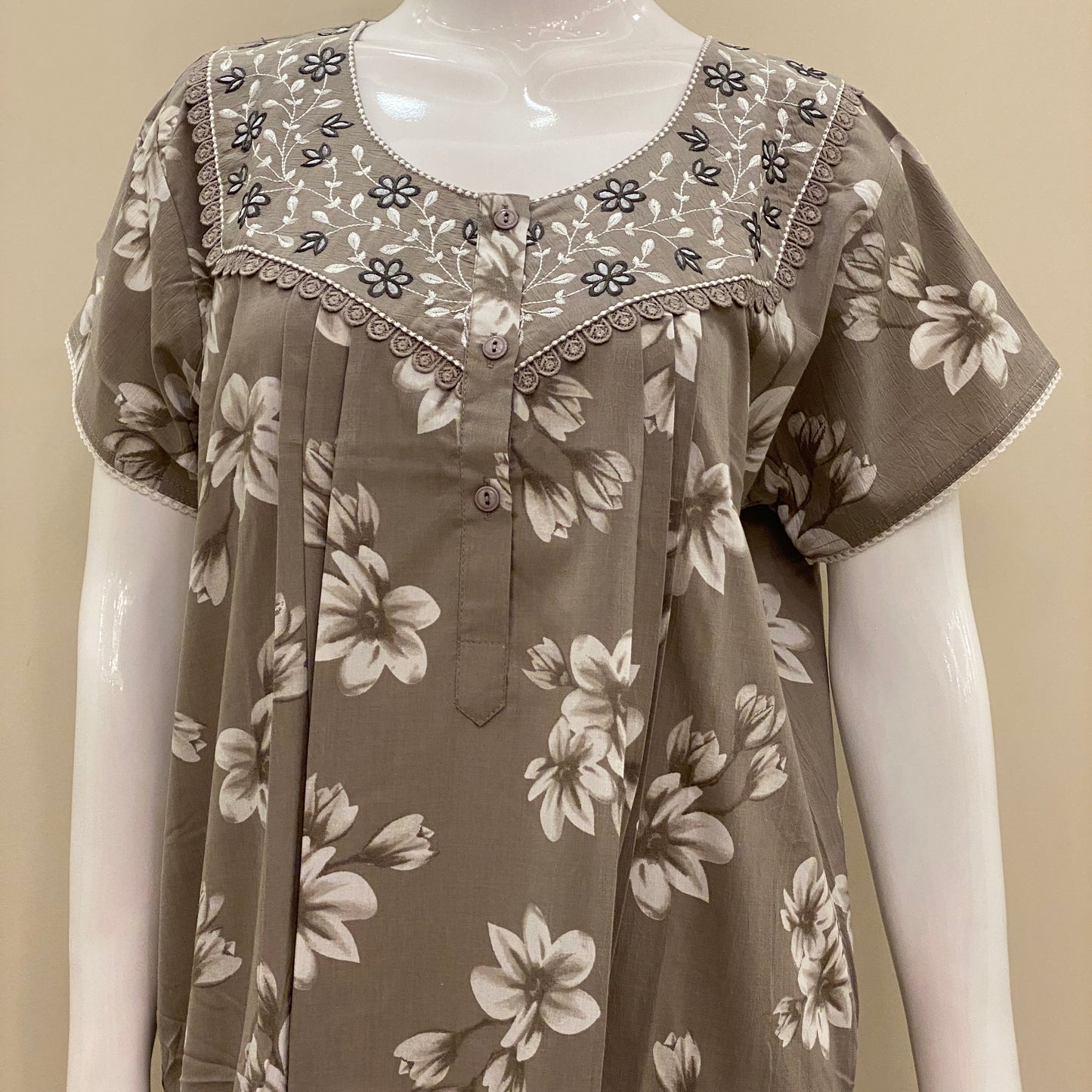 Cotton Yoke Nighty (SKU-CY-65)