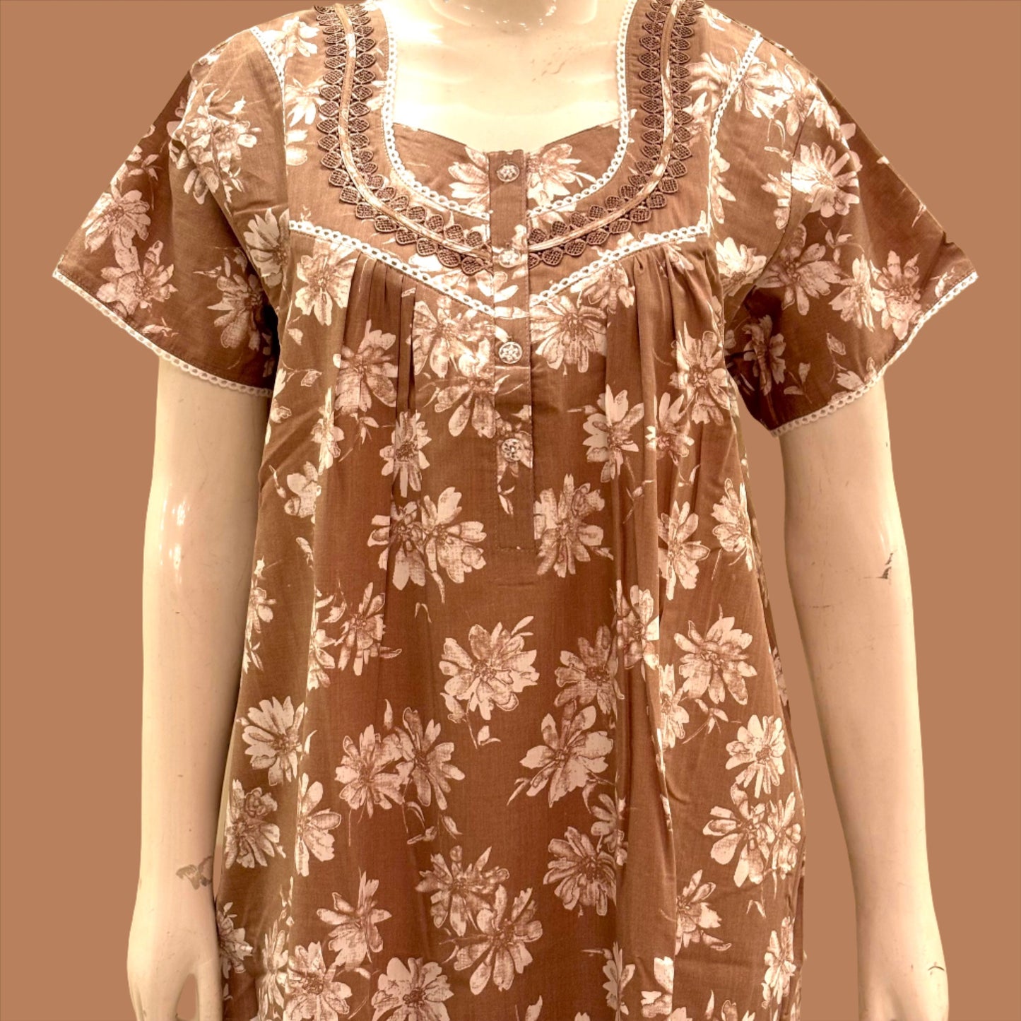 Cotton Yoke Nighty (SKU-145)