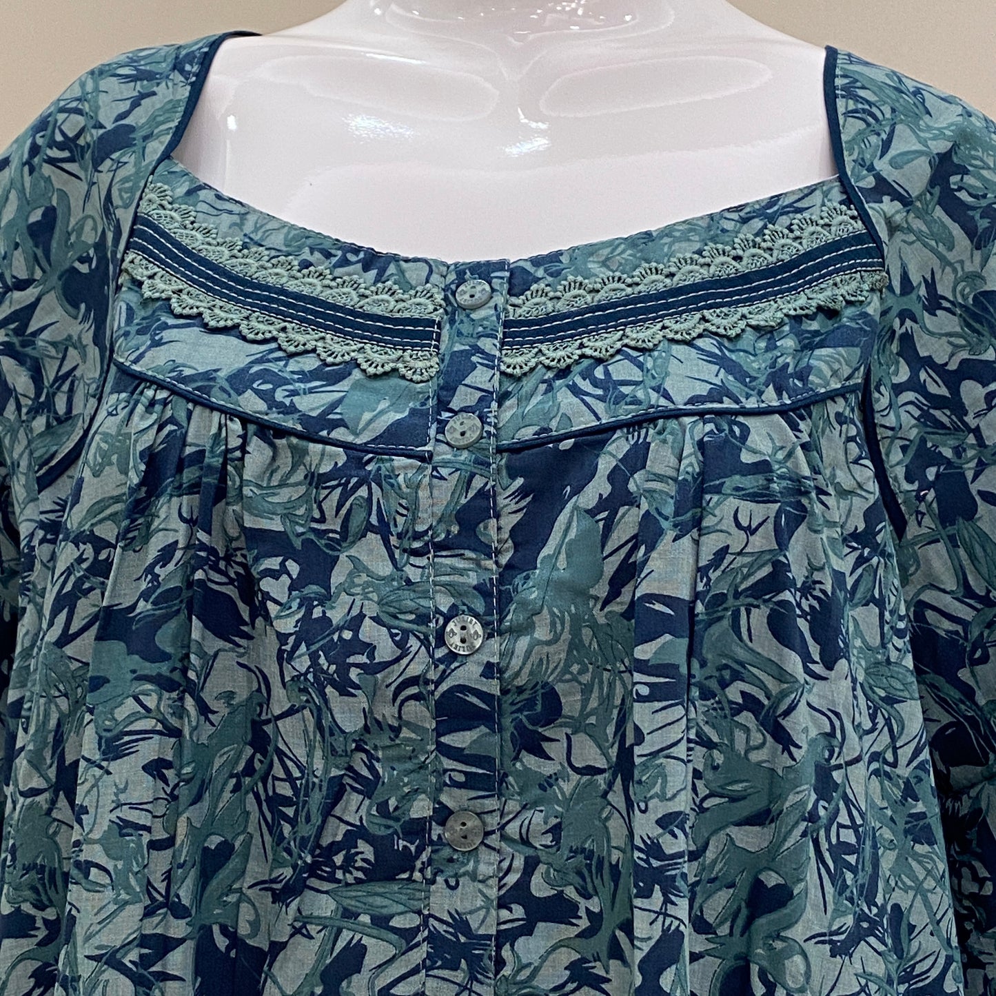 Cotton Lizy Bizy Yoke Nighty (SKU-YLB-43)