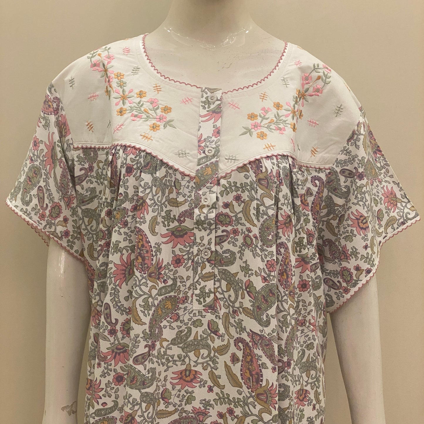Cotton Yoke Nighty (SKU-438)