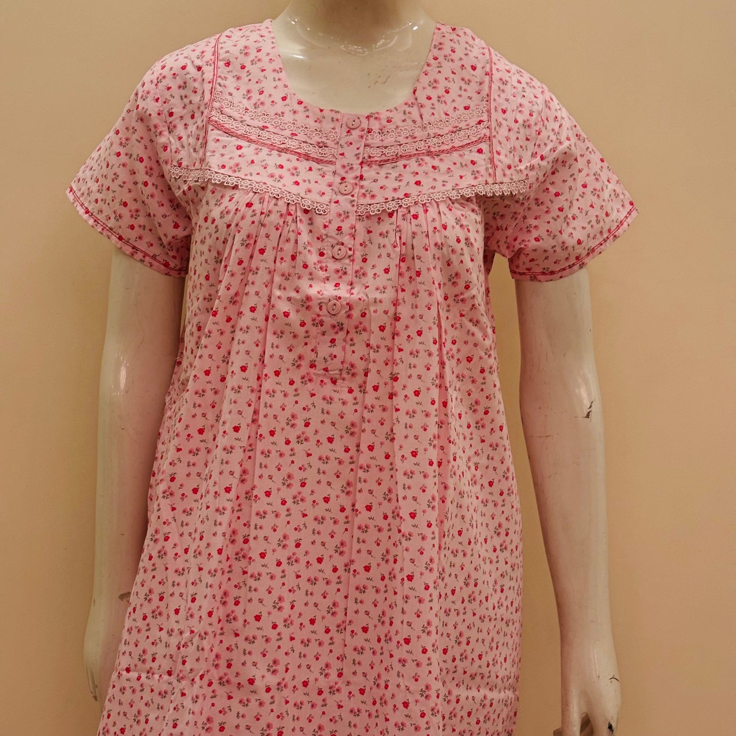 Cotton Yoke Nighty (SKU-163)