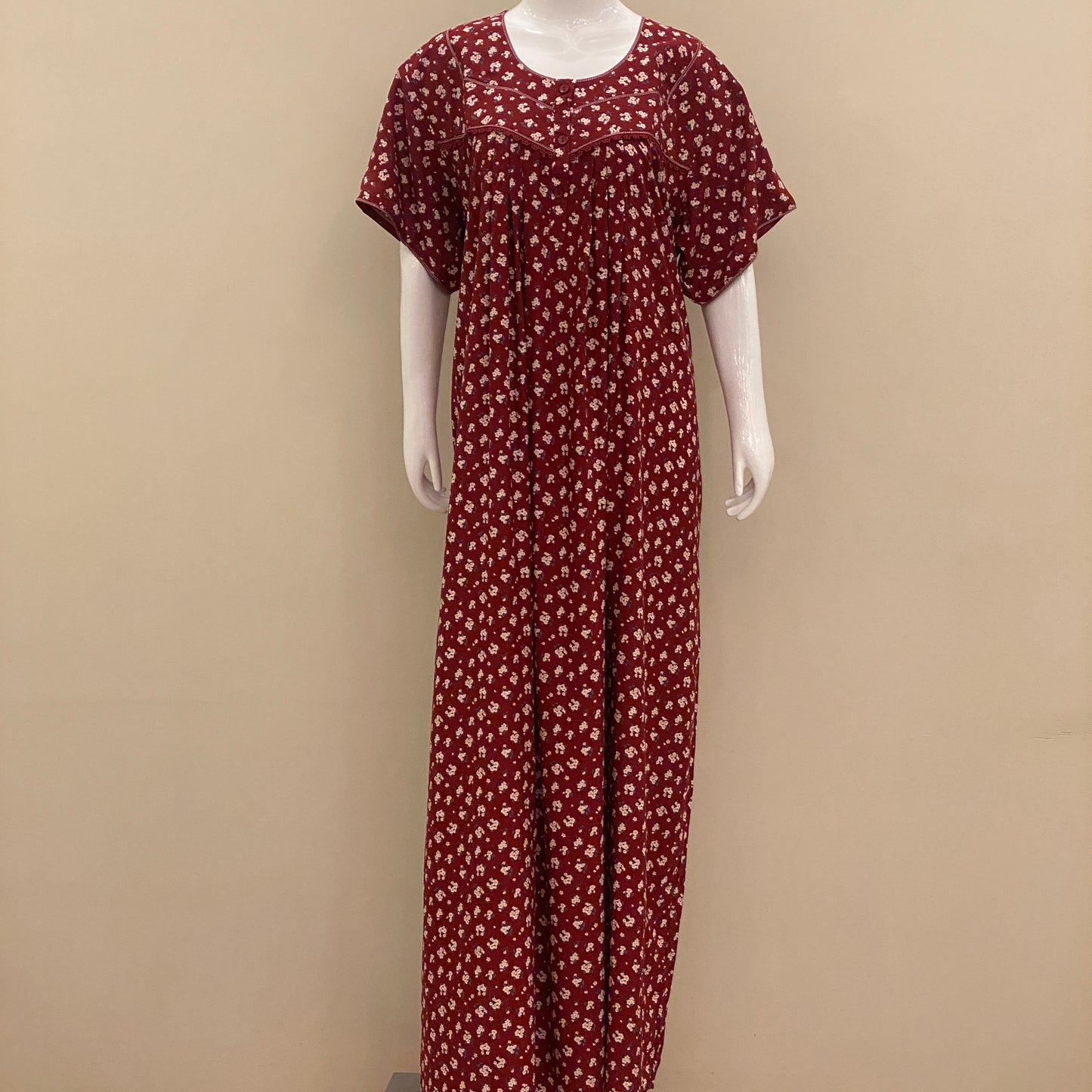 Cotton Yoke Nighty - SKU - 622