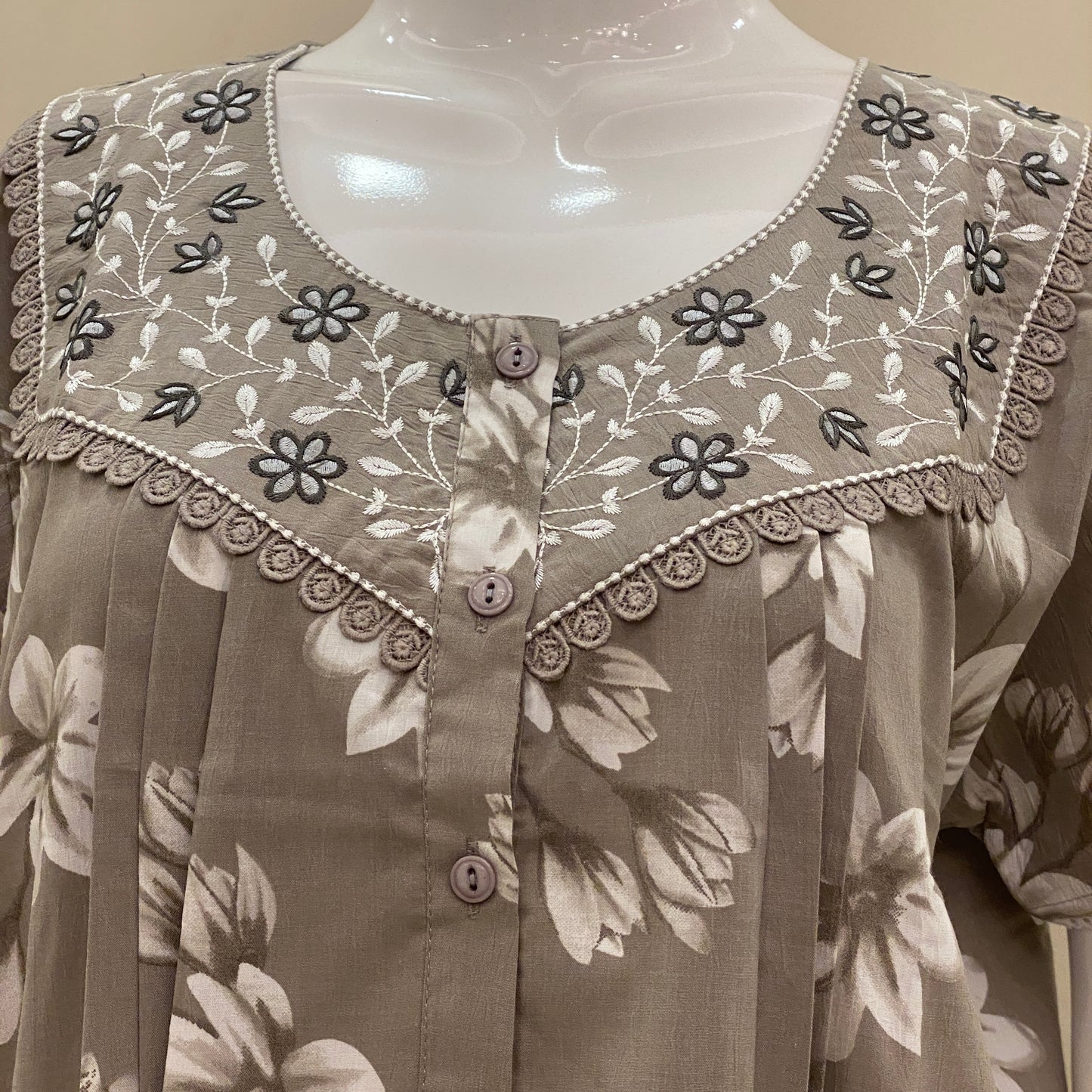 Cotton Yoke Nighty (SKU-CY-65)