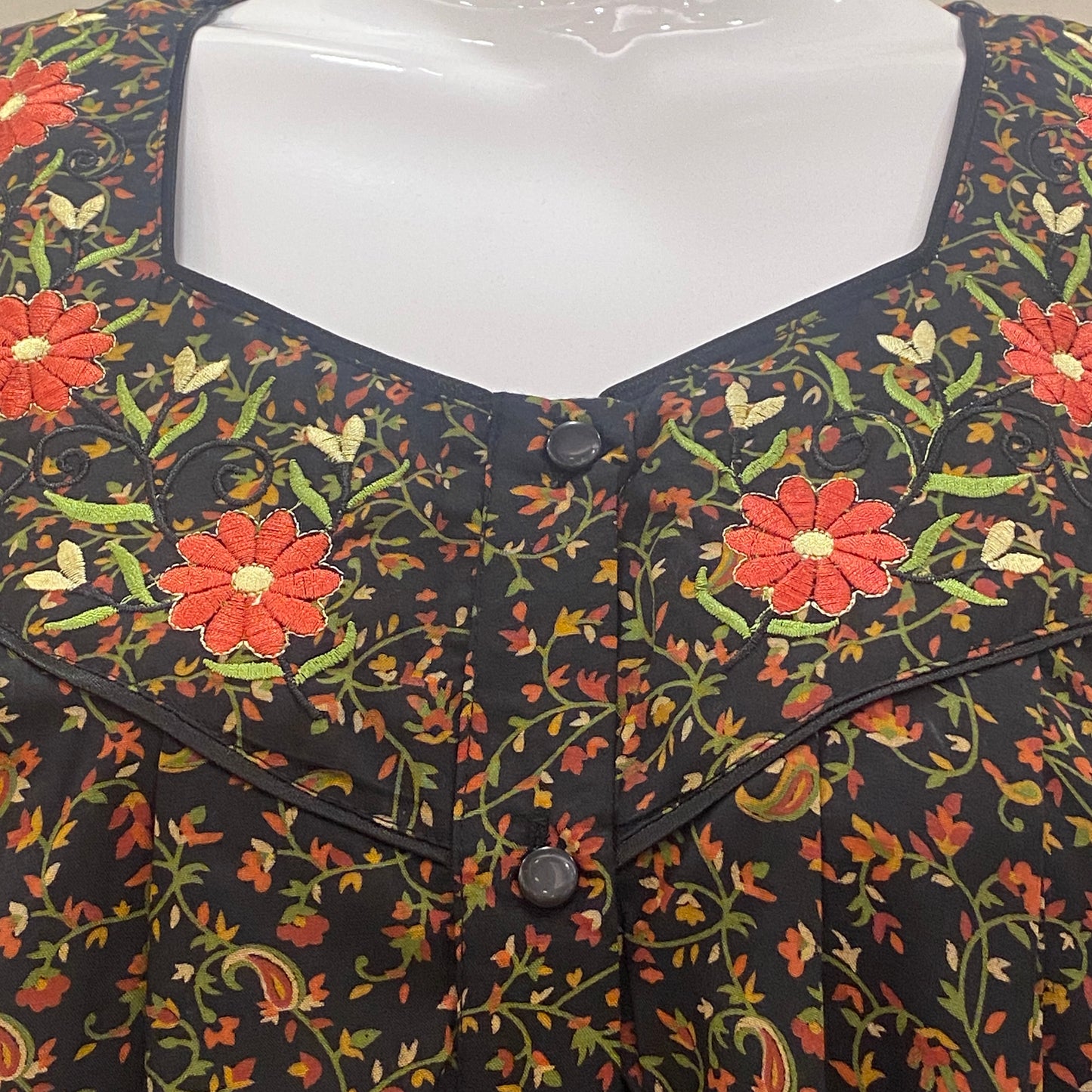 Cotton Lizy Bizy Yoke Nighty (SKU-331)