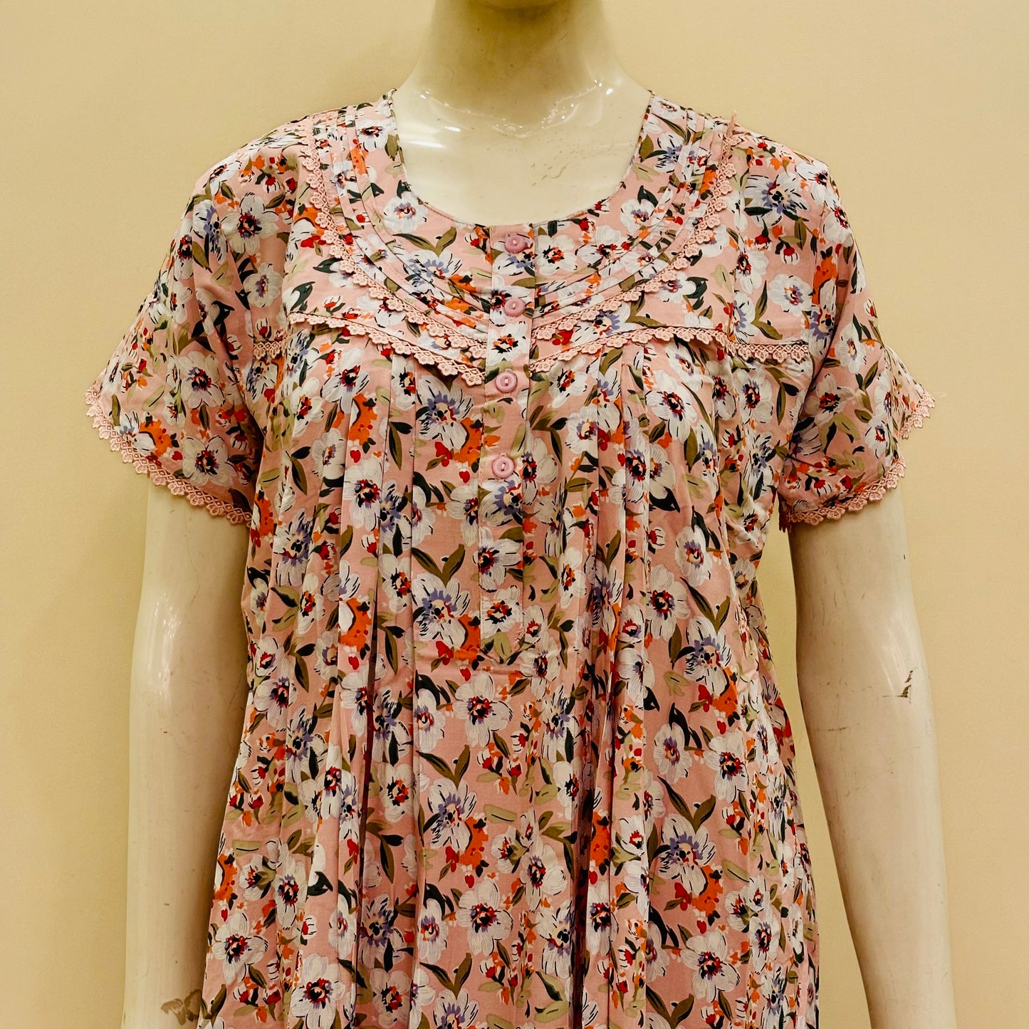 Cotton Yoke Nighty (SKU-174)