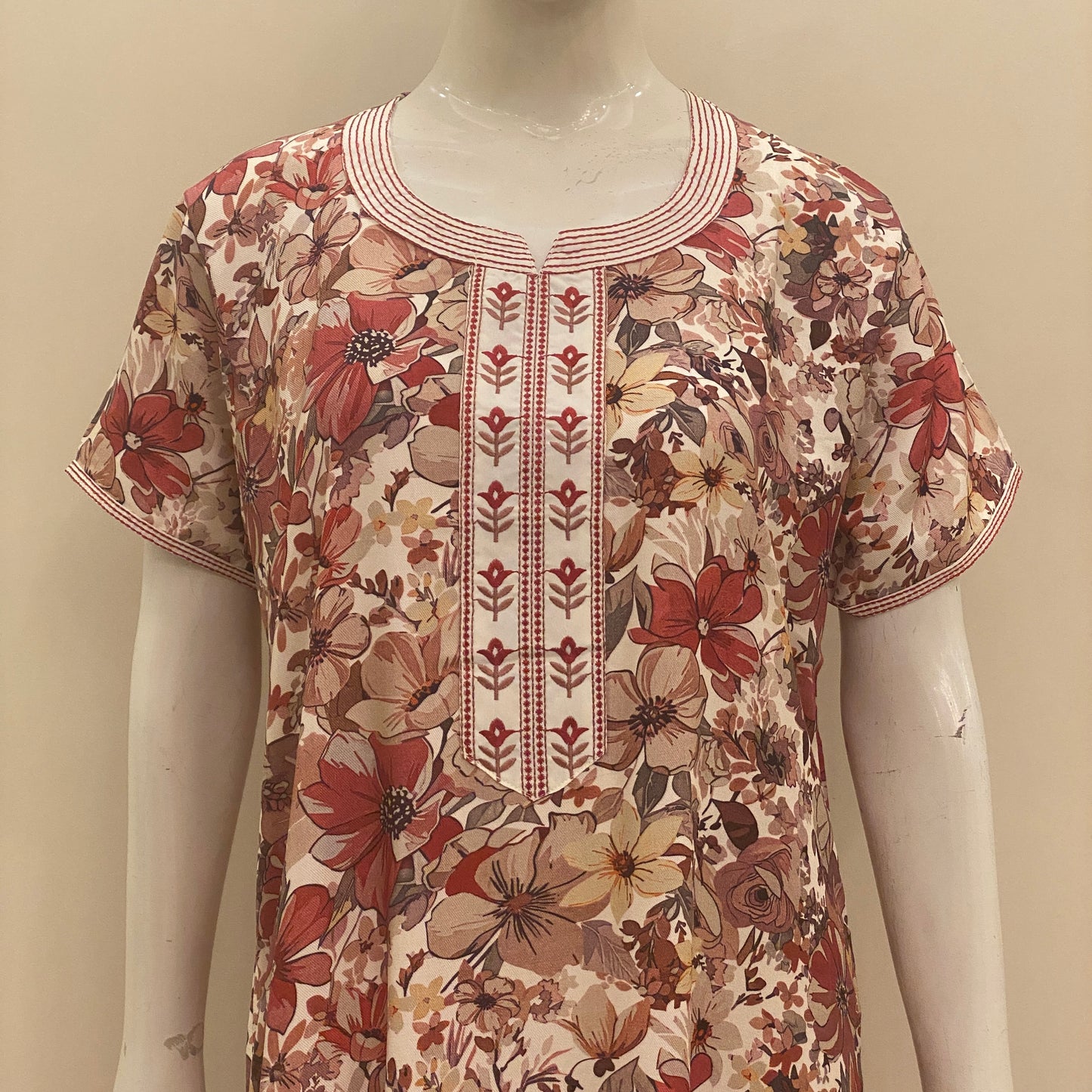 Cotton Rayon Straight- Nighty (SKU-474)