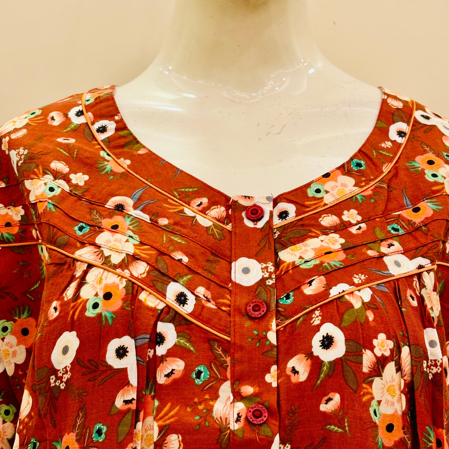 Cotton Yoke Nighty (SKU-203)