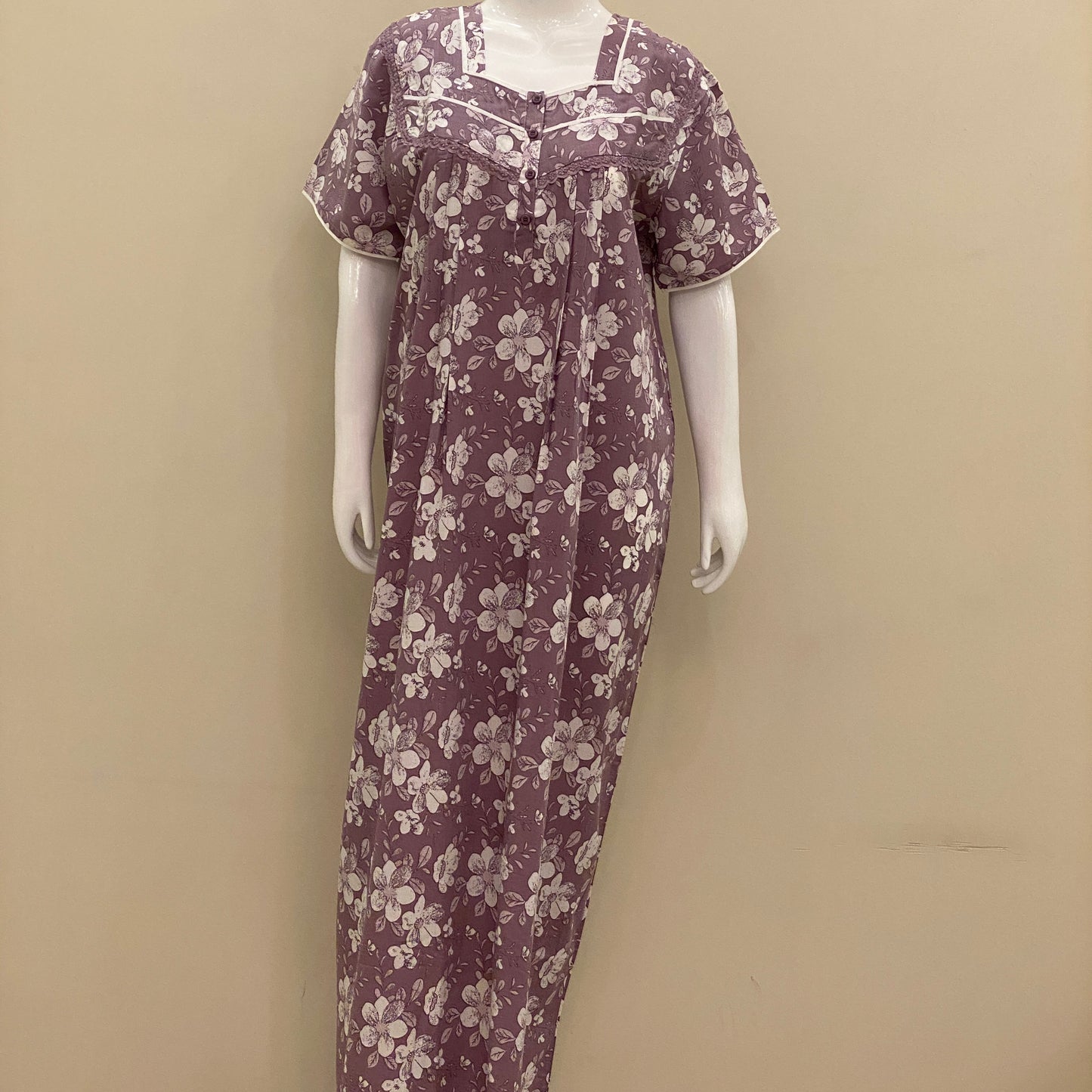 Cotton Yoke Nighty (SKU-CY-80)