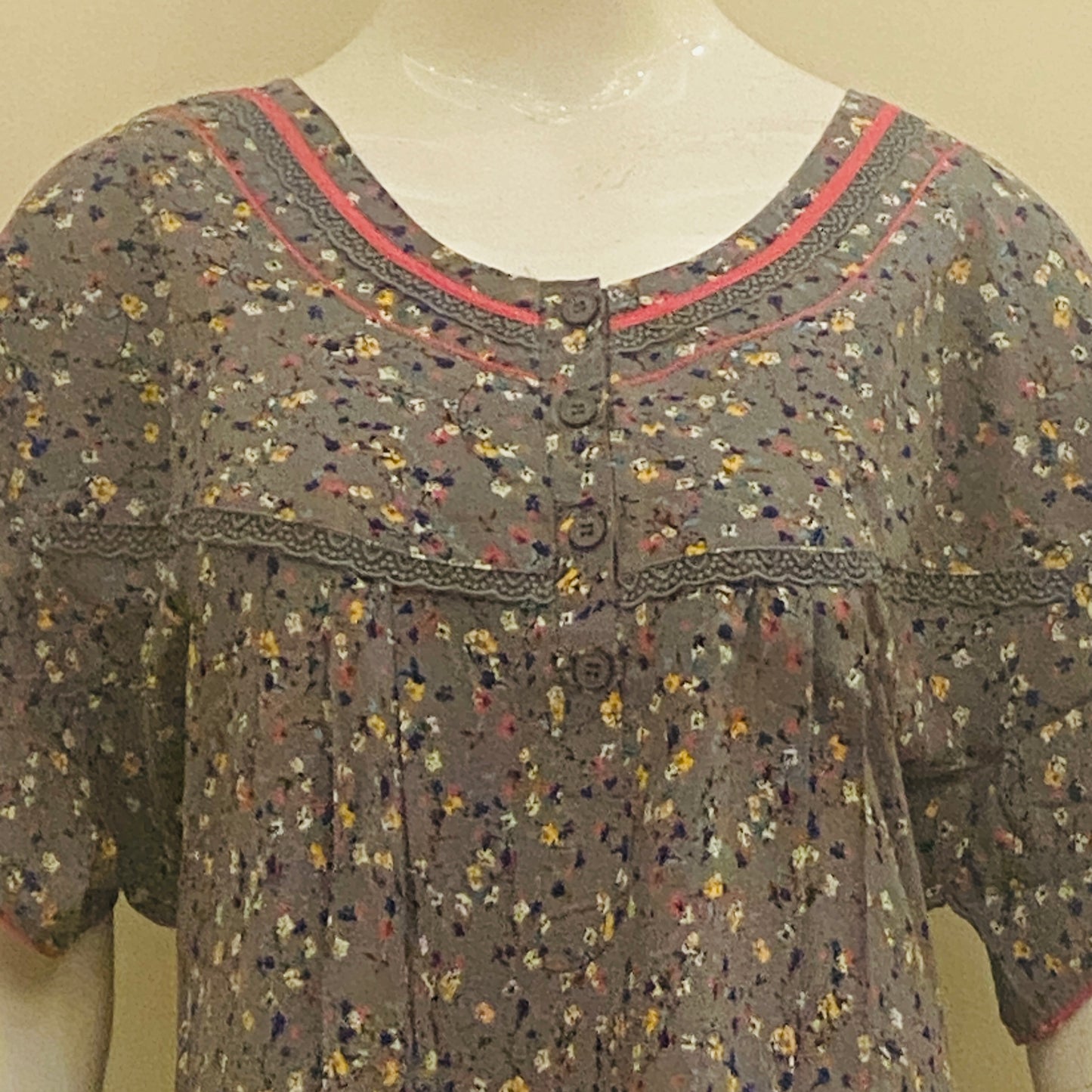 Cotton Rayon Yoke Nighty (SKU - 42)