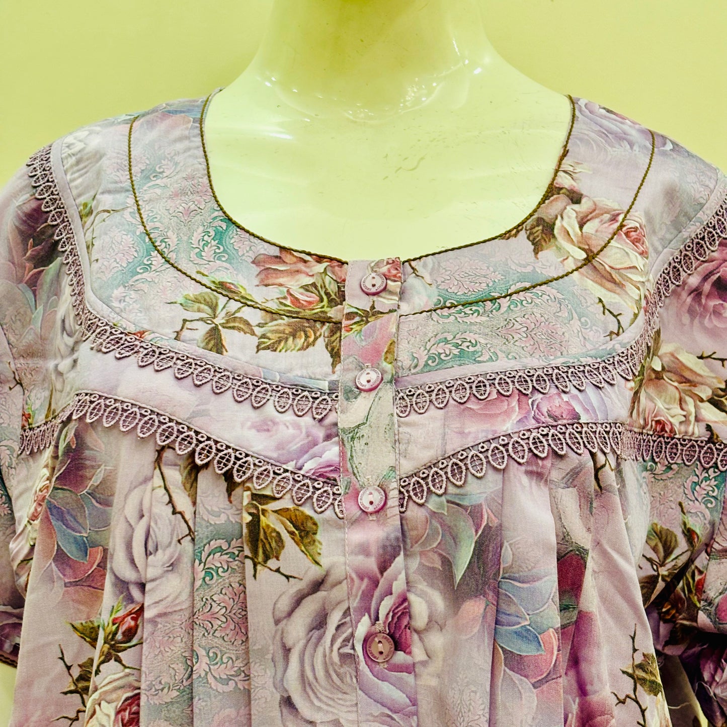 Cotton Yoke Nighty (SKU-173)