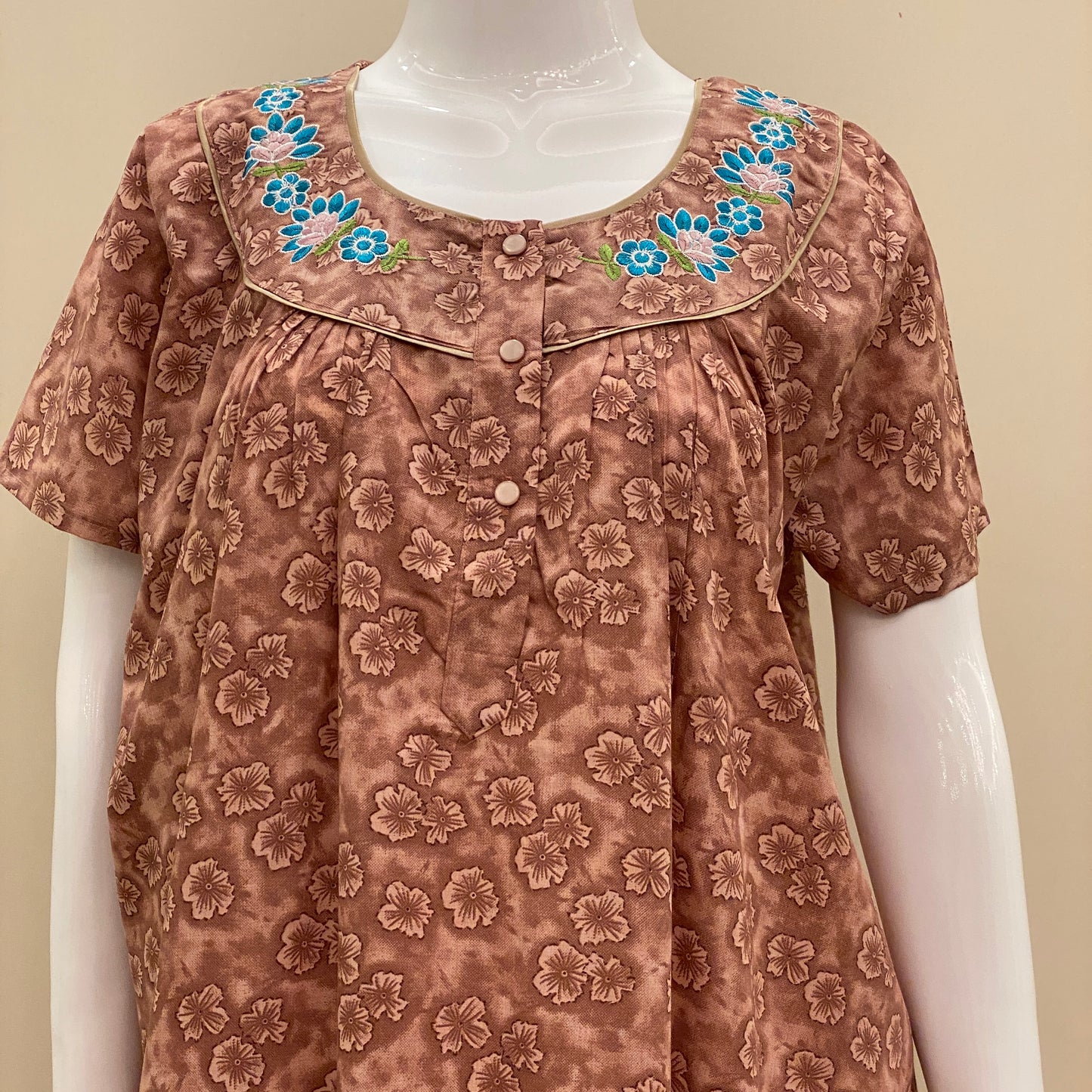 Cotton Lizy Bizy Yoke Nighty (SKU-572)