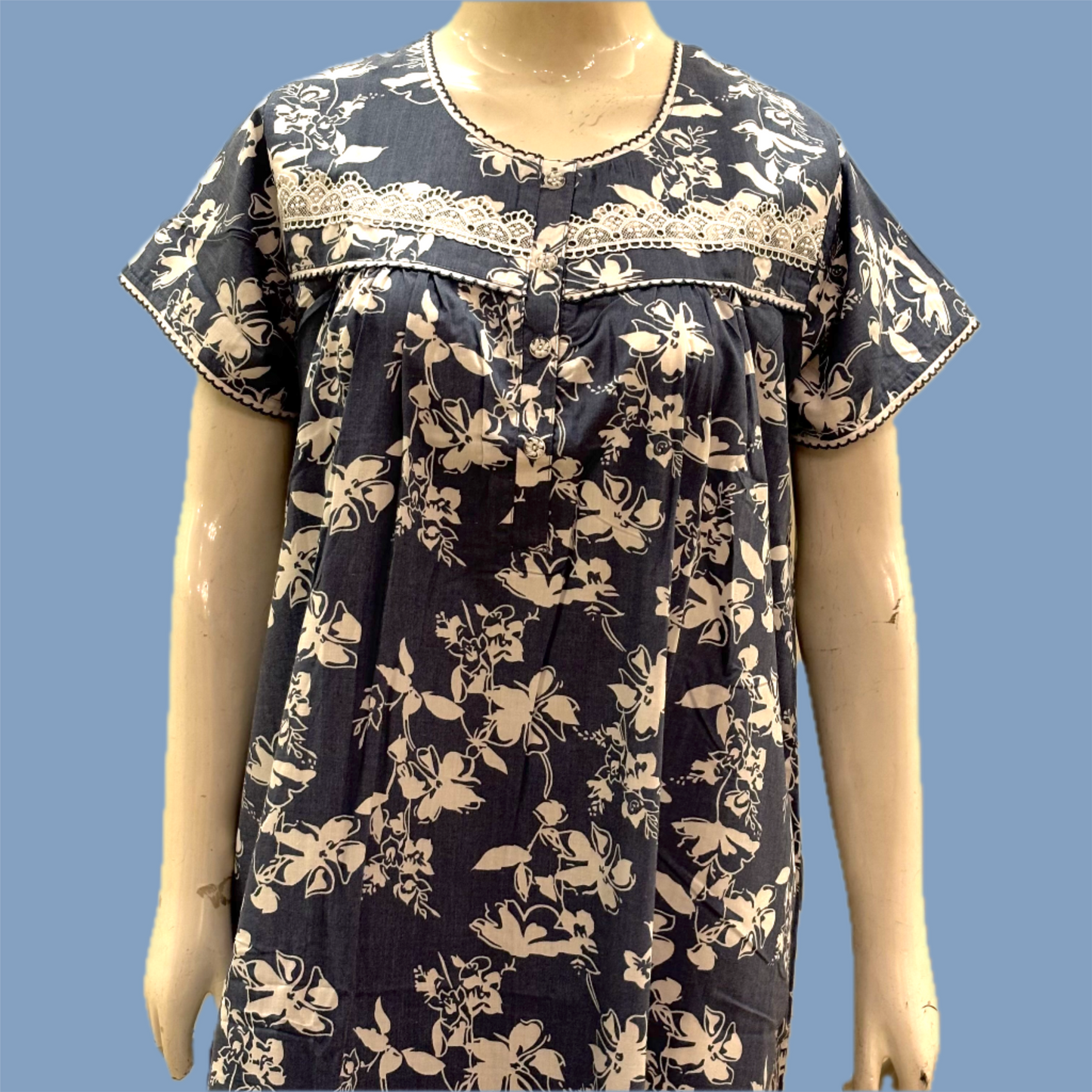 Cotton Yoke Nighty (SKU-143)