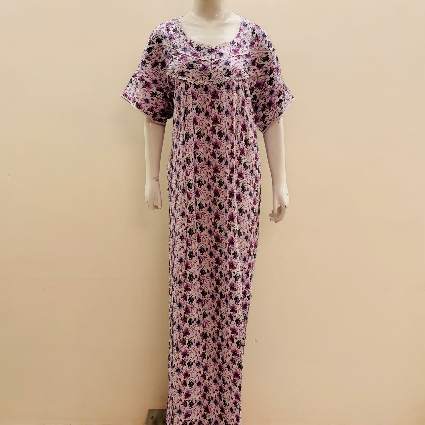 Cotton Yoke Nighty - SKU - 68