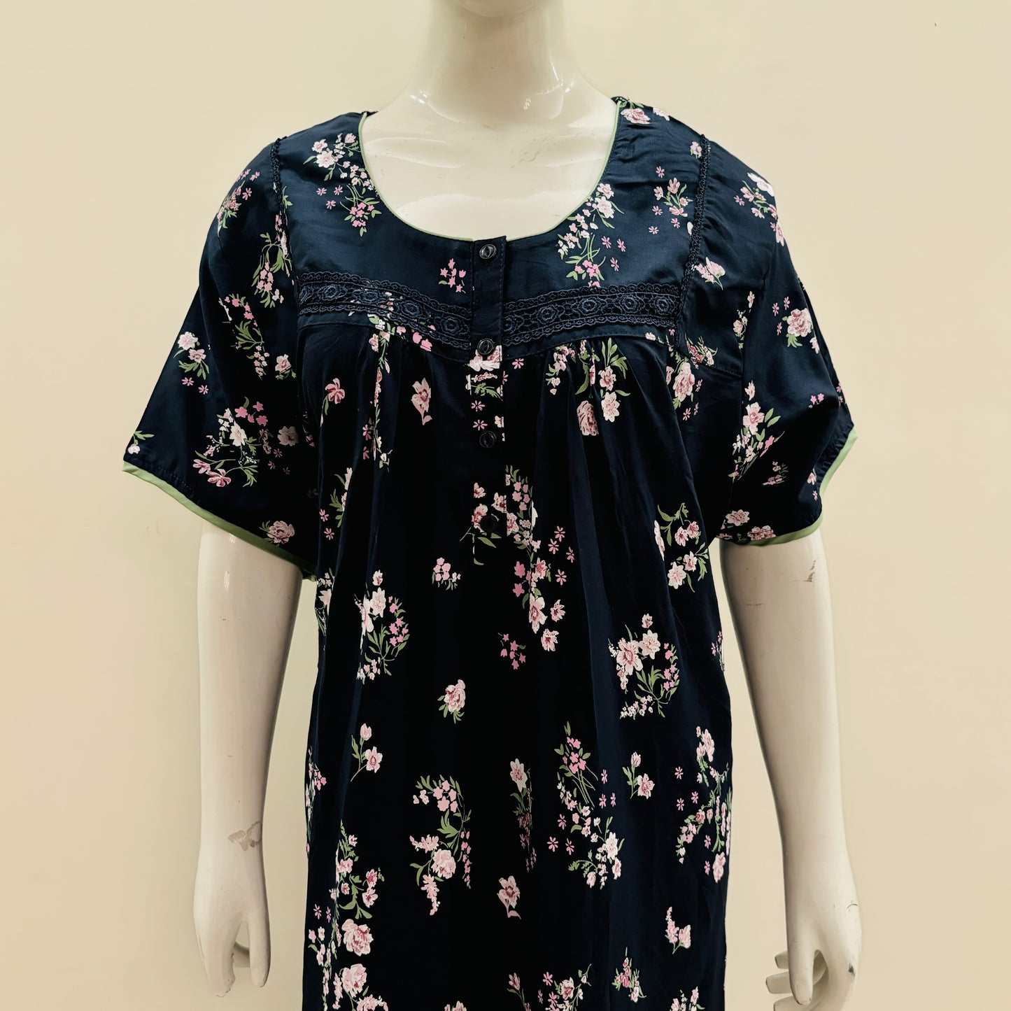 Cotton Yoke Nighty - SKU - 84