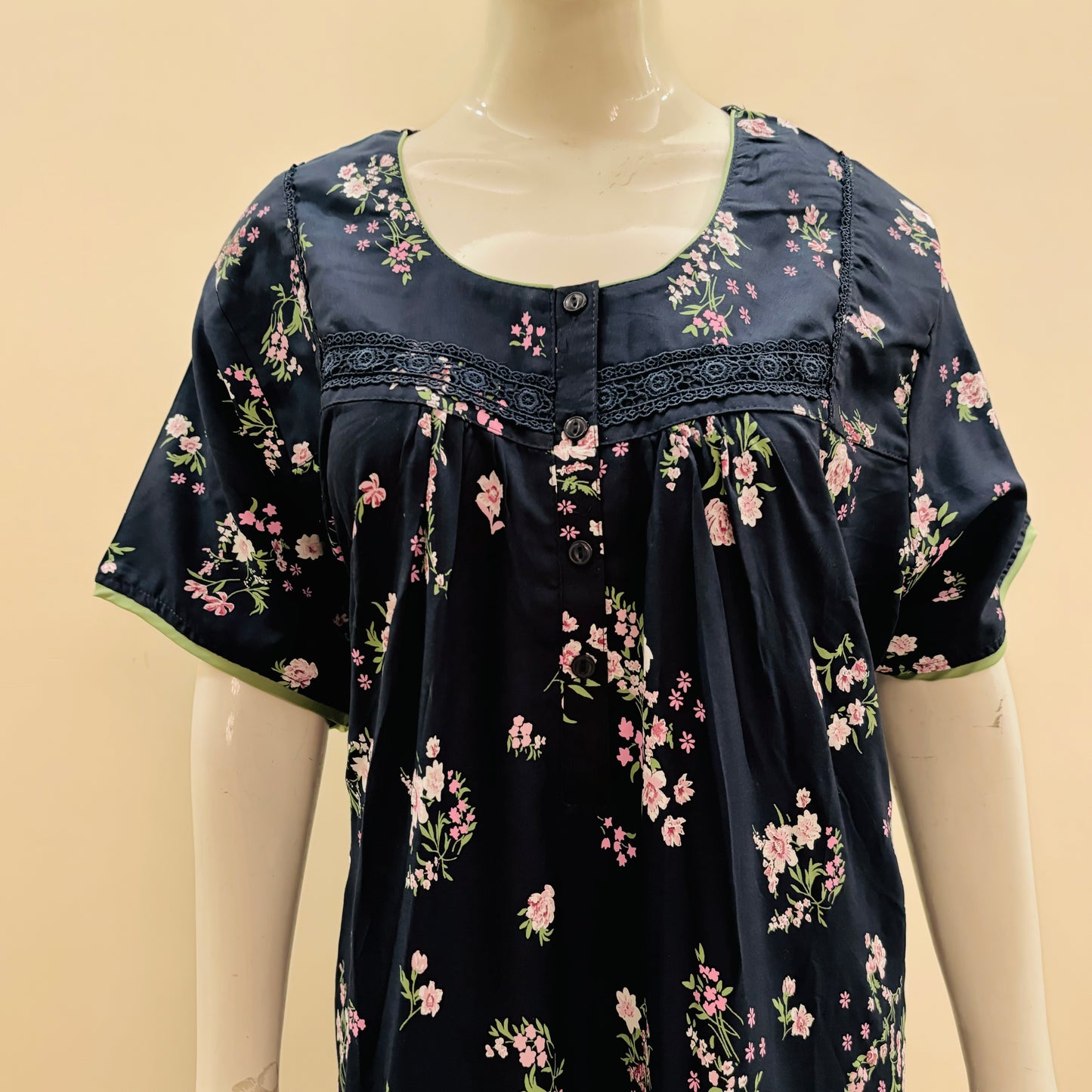 Cotton Yoke Nighty - SKU - 84