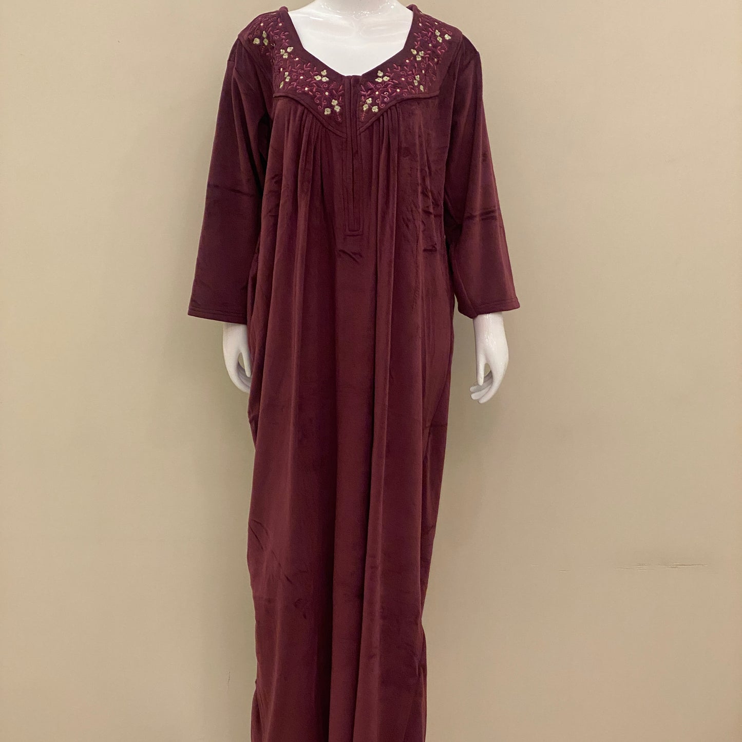 Velvet Yoke Nighty-SKU-VY-43