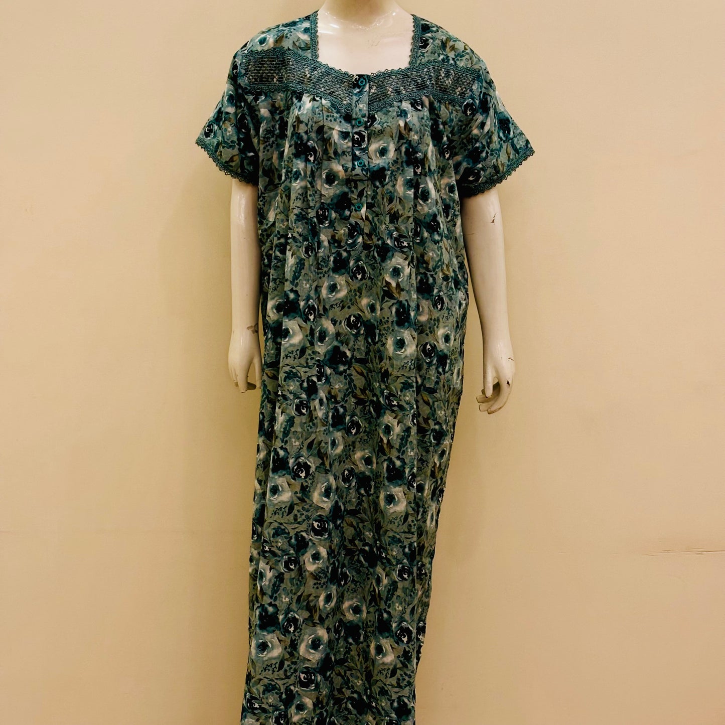 Cotton Yoke nighty -SKU-185