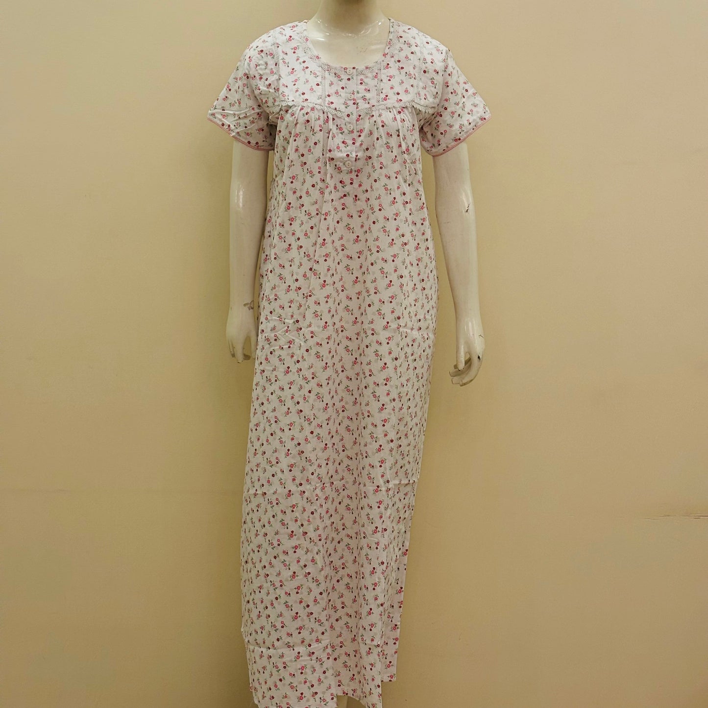 Cotton Yoke Nighty-SKU-160