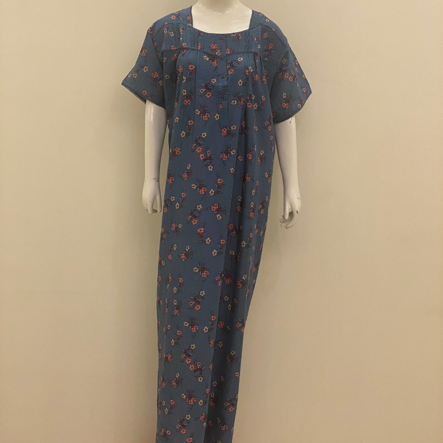 Cotton Yoke Nighty -SKU-433