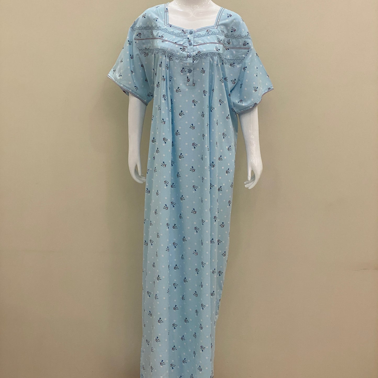 Cotton Yoke Nighty - SKU - 654