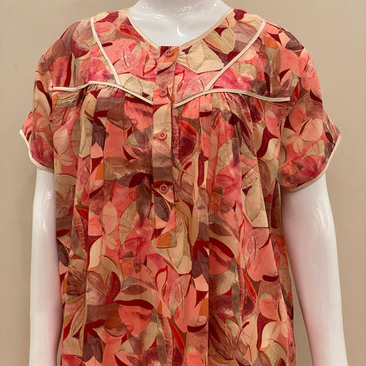 Cotton Rayon Yoke Nighty (SKU-RY-10)